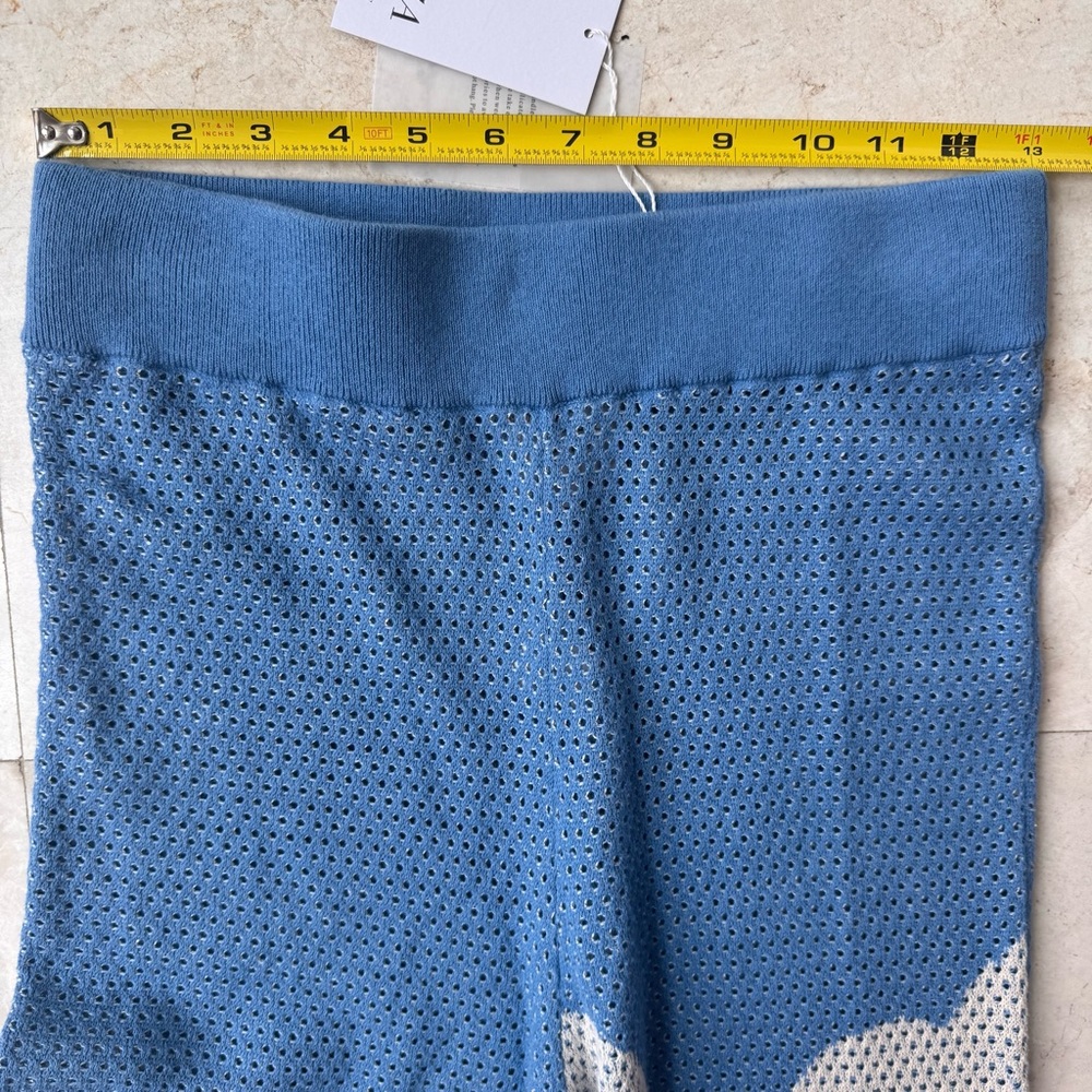 Misa Los Angeles Liam Floral Blue and White Knit Pants size M - Picture 8 of 13